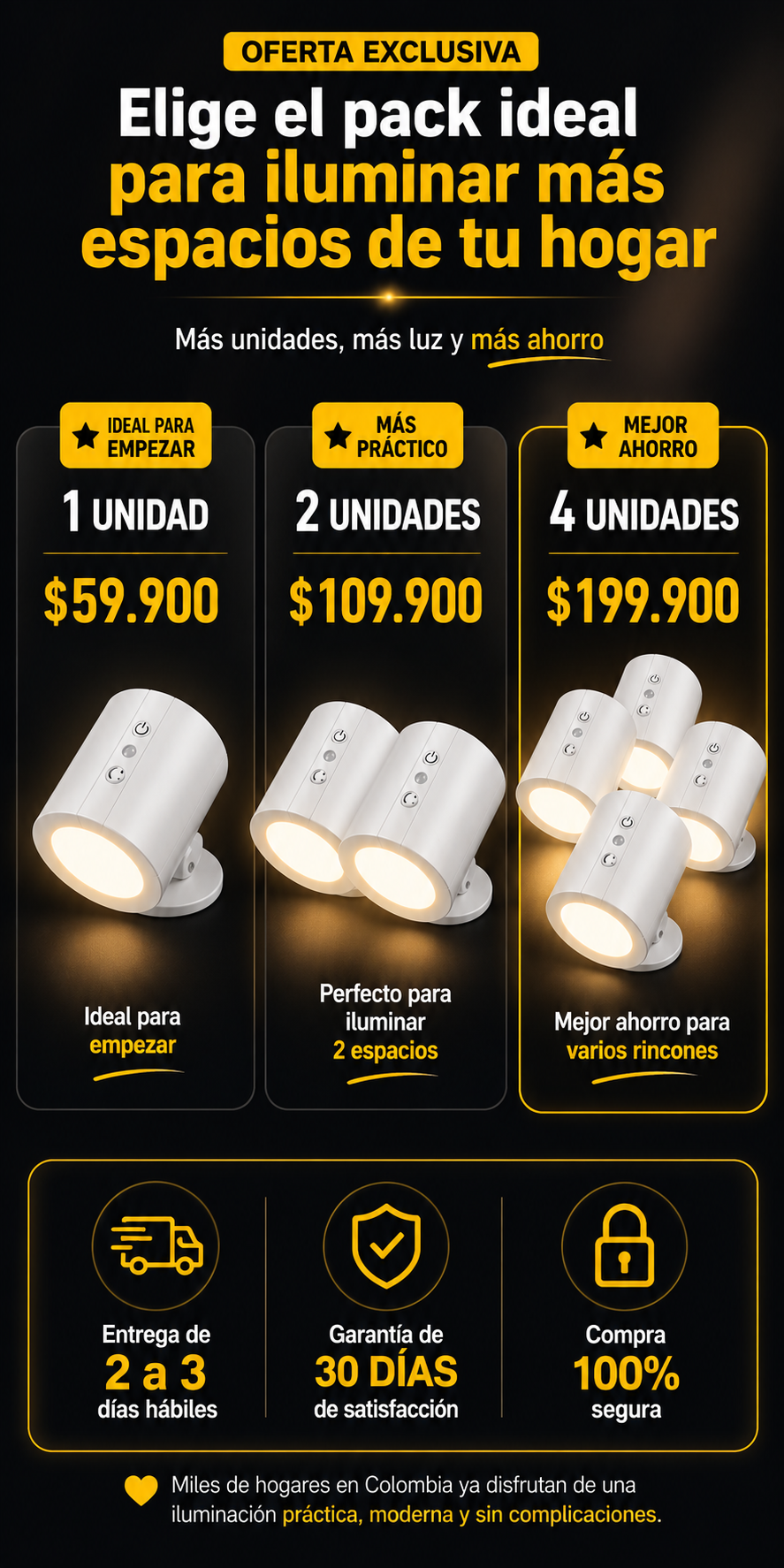 Lampara LED NoctaGlow