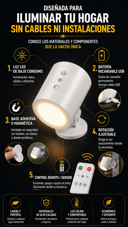 Lampara LED NoctaGlow