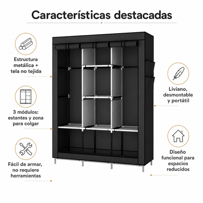 Closet Armable Negro
